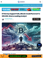 If This Key Support Fails, Bitcoin Could Plummet To $90,000, Warns Leading Analyst