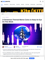 3 Christmas-Themed Meme Coins to Keep An Eye On This Week