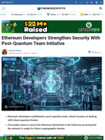 Ethereum Developers Strengthen Security With Post-Quantum Team Initiative - TheNewsCrypto