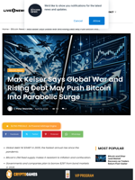 Max Keiser: Debt and War Could Boost Bitcoin