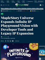 MapleStory Universe Expands Infinite IP Playground Vision  with Developer Tools and Legacy IP Expansion - Crypto Daily