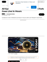 All Eyes on Cardano as Major Hard Fork Goes Live in Hours - U.Today