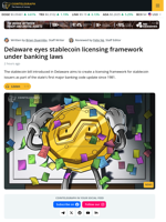 Stablecoin Bill Introduced in Delaware Aims to Create Licensing Framework