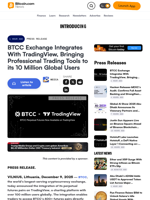 BTCC Exchange Integrates With TradingView, Bringing Professional Trading Tools to its 10 Million Global Users – Press release Bitcoin News
