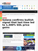 Solana confirms bullish signal that last time led to 1,300% SOL price gains - The Crypto News Wire