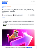 Dogecoin Brings Crypto to Indy 500 With Racecar Sponsorship