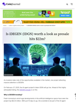 Is iDEGEN (IDGN) worth a look as presale hits $22m? - CoinJournal