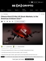 China’s Kimi K3 Hits US Stock Markets. Is the American AI Boom Over?