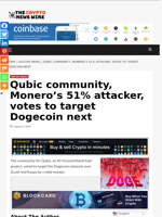 Qubic community, Monero's 51% attacker, votes to target Dogecoin next - The Crypto News Wire