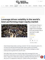 Leverage drives volatility in the world's best-performing major equity market