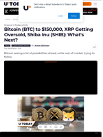 Bitcoin (BTC) to $150,000, XRP Getting Oversold, Shiba Inu (SHIB): What's Next?
