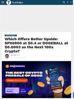 DOGEBALL vs SPX6900: Which Is the Next 100x Crypto? - TechBullion