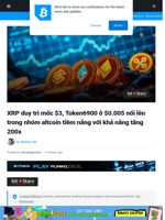 XRP giữ $3, Token6900 ở $0.005 – Altcoin tiềm năng tăng 200x
