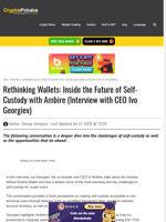 Rethinking Wallets: Inside the Future of Self-Custody with Ambire (Interview with CEO Ivo Georgiev)