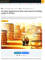 Labor Department Moves Closer to Allowing Crypto in 401(k)s