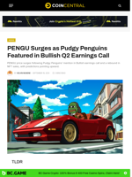 PENGU Surges as Pudgy Penguins Featured in Bullish Q2