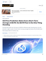 SUI Price Prediction: Below Every Short-Term Average at $0.98, the $0.95 Floor Is the Only Thing Standing - Blockchain.News