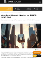 OpenPayd Moves to Nasdaq via $1.145B SPAC Deal - DailyCoin