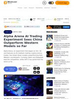 Alpha Arena AI Trading Experiment Sees China Outperform Western Models so Far – Crypto News Bitcoin News