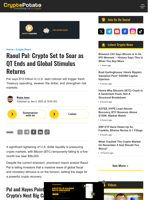 Raoul Pal: Crypto Set to Soar as QT Ends and Global Stimulus Returns