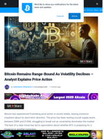 Bitcoin Remains Range-Bound As Volatility Declines – Analyst Explains Price Action | Bitcoinist.com