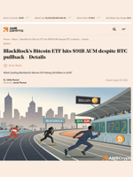 BlackRock’s Bitcoin ETF hits $91B AUM despite BTC pullback - Details - AMBCrypto