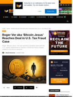 Roger Ver Aka ‘Bitcoin Jesus’ Reaches Deal In Tax Fraud Case