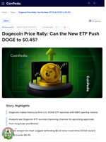 Dogecoin Price Rally: Can the New ETF Push DOGE to $0.45?