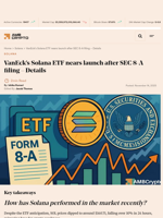 VanEck’s Solana ETF nears launch after SEC 8-A filing - Details - AMBCrypto