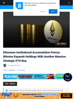 Ethereum Institutional Accumulation Frenzy: Bitmine Expands Holdings With Another Massive Strategic ETH Buy | Bitcoinist.com