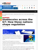 Stablecoins across the G7: How these nations shape regulation - The Crypto News Wire