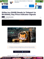 Shiba Inu (SHIB) Ready to Teleport to $0.00002, Key Price Indicator Signals