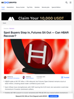 HBAR Futures Struggle as $200 Million Recovery Looks Bleak