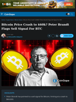 Bitcoin Price Crash to $60k? Peter Brandt Flags Sell Signal For BTC