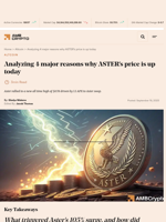 Aster Soars 105%, hits a new all-time high of $0.78