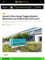 Quant’s Price Surge Triggers Momentum as Traders Eye $103