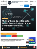 Midnight and OpenZeppelin Build Privacy-Focused Smart Contract Foundation | Live Bitcoin News