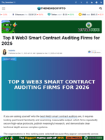  Top 8 Web3 Smart Contract Auditing Firms for 2026