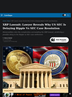 XRP Lawsuit: Lawyer Reveals Why US SEC Is Delaying Ripple Vs SEC Case Resolution