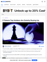 3 Altcoins Top Traders And Whales Are Secretly Buying This Week