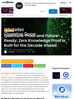 Quantum-Proof and Future-Ready: Zero Knowledge Proof Is Built for the Decade Ahead | Live Bitcoin News