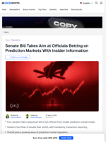 Senate Bill Targets Prediction Market Insider Trading by Officials