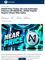 NEAR Price Today: Jio and Anthropic Futures Lift NEAR 6%, While Pepeto Buyers Chase 100x Gains - TechBullion