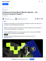 Pi Network Struggles as Mixed Momentum Stalls $1 Push