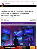 Polymarket Returns to U.S. With 10bps Fees: Analyst
