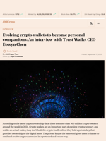 Evolving crypto wallets to become personal companions: An interview with Trust Wallet CEO Eowyn Chen - AMBCrypto