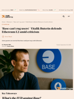 'Base can’t rug users'- Vitalik Buterin defends Ethereum L2 amid criticism - AMBCrypto