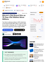 Bitcoin’s Old Guard Stirs as 13-Year-Old Wallets Move Millions – Bitcoin News