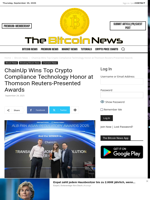 ChainUp Wins Top Crypto Compliance Technology Honor at Thomson Reuters-Presented Awards
