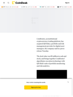 CoinRoutes Acquires QIS Risk For $5M to Bolster Institutional Crypto Trading Tools